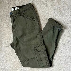 Anthropologie Green Cargo Pants